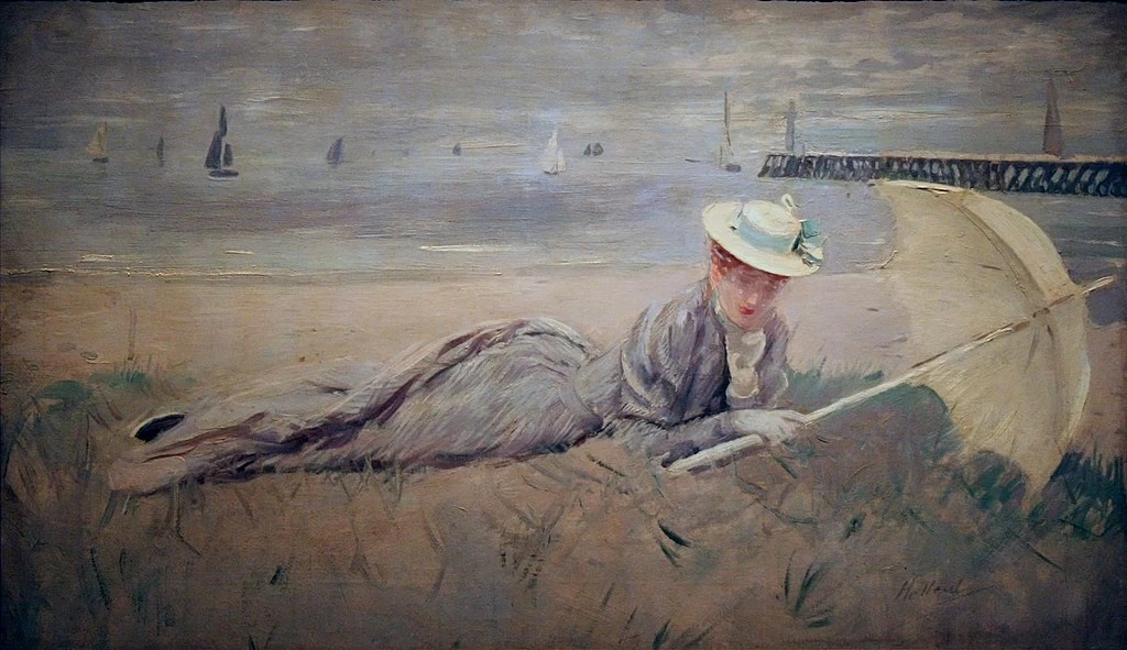 Madame Helleu sulla spiaggia di Deauville - Musée Bonnat, Helleu, Bayonne